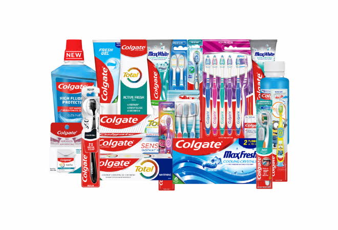 Stort utvalg av Colgate produkter