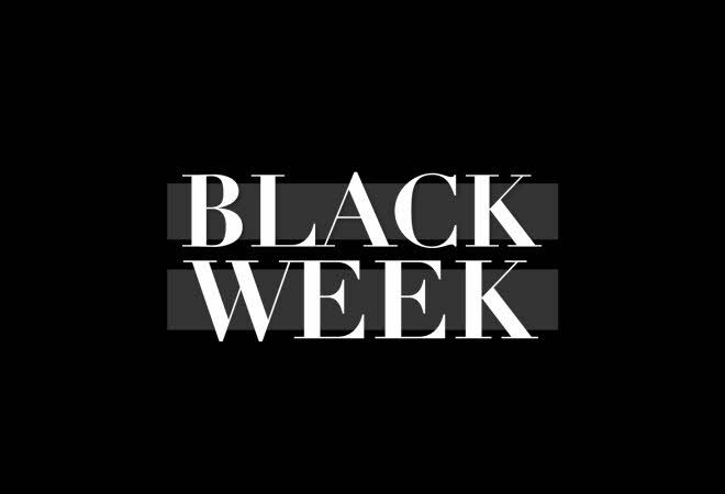 Sort black week plakat