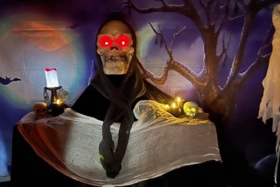 Bilde fra Halloween-teltet