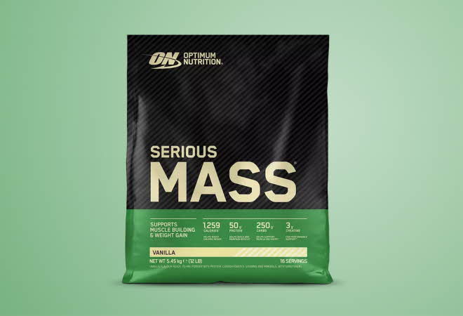 En pose med Serious Mass gainer
