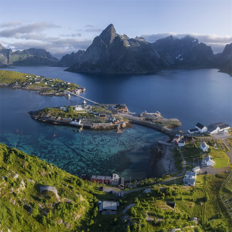 Panoramautsikt over Lofoten