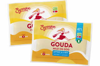 To pakker med Synnøve ost.