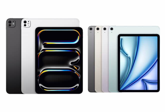 Flere forskjellige iPad-er.