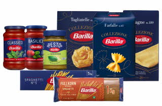 bilde av diverse Barilla produkter