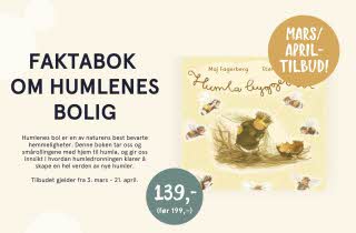 Boktittel faktabok om humlenes bolig 139,-