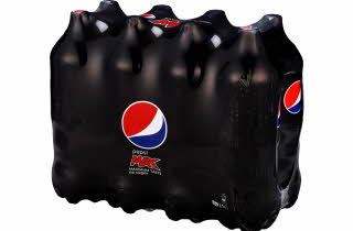 Pakke med 8 store pepsi max flasker