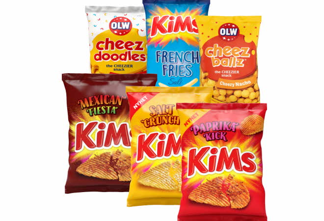 bilde av diverse kims chips