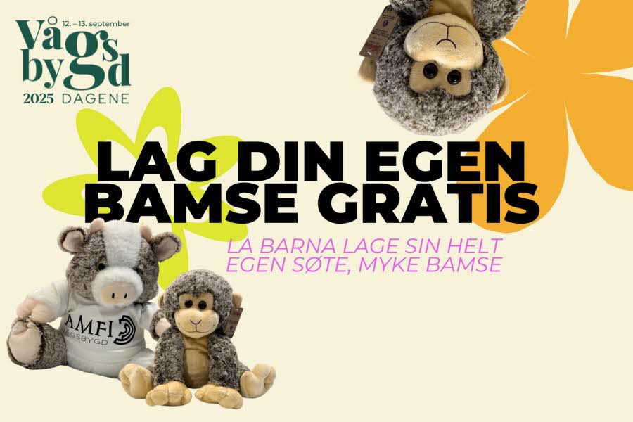 Bamseverksted på AMFI Vågsbygd helt gratis lag egen bamse