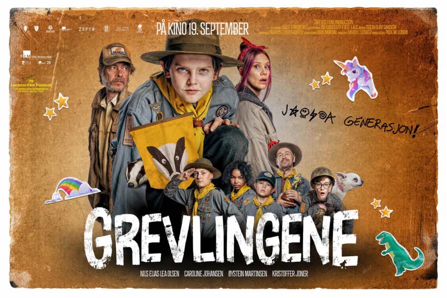 Grevlingene filmplakat