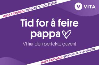 Plakat med tid for å feire pappa