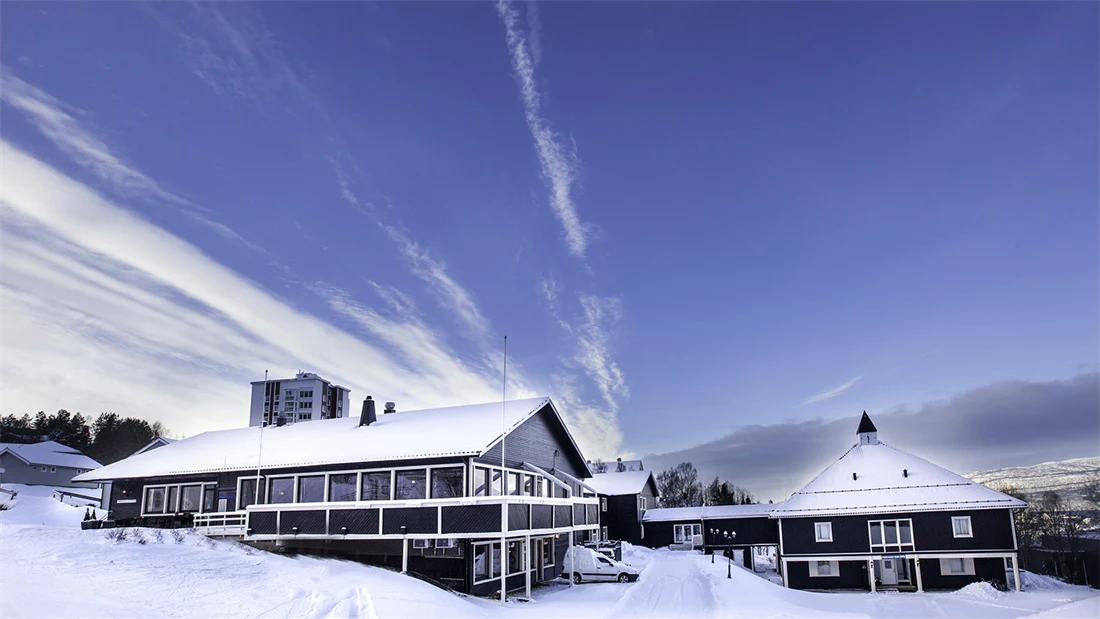 Thon Hotel Narvik om vinteren