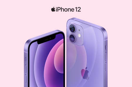 iPhone 12 i lilla farge