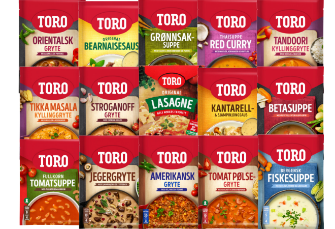 bilde av diverse Toro poser