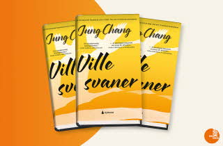 Tre eksemplarer av boken "Ville svaner" av Jung Chang