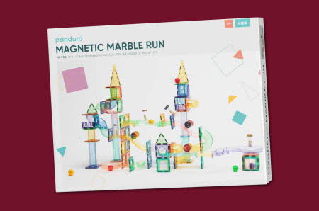 Panduro Magnetic Marble Run byggesett med 190 deler.