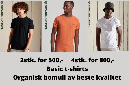 menn med t-shirts