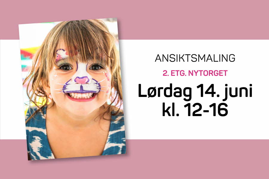 Shoppingfestival ansiktsmaling