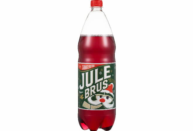 bilde av en flaske av jule brus