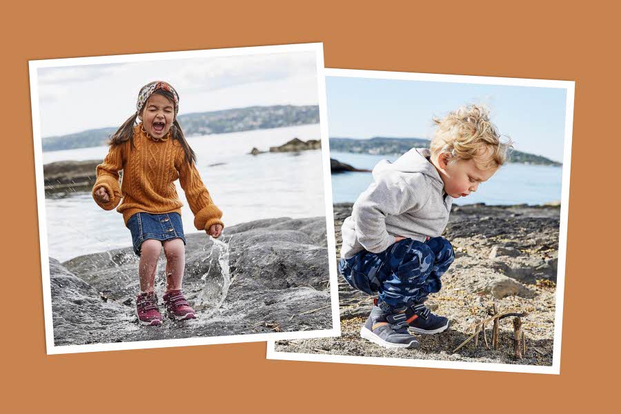 En barnefot vokser fort og har ulike behov basert på norske årstider.  Grændsens Skotøimagazin har et bredt utvalg til våre barn.
