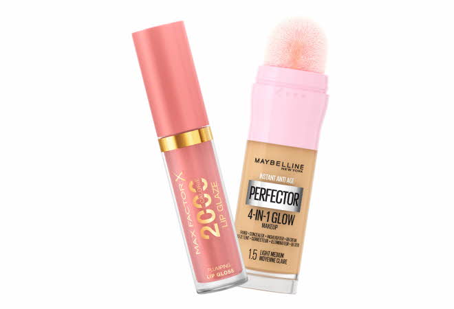 En leppestift fra Max Factor og en concealer fra Maybelline