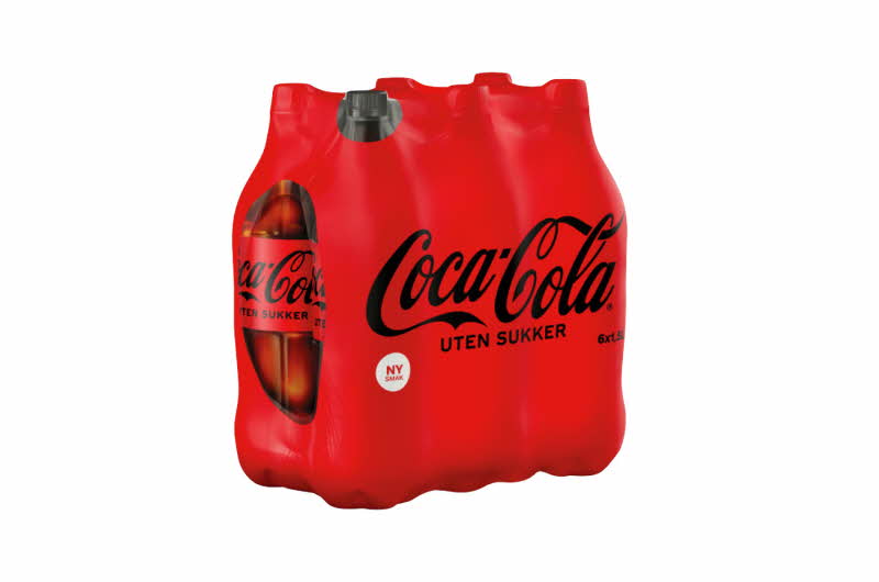 6-pakk med Coca-Cola uten sukker