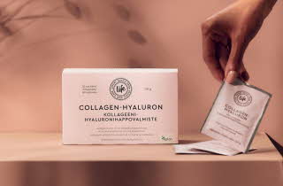 En pakke med Collagen hyaluron