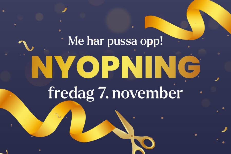 Ny-opning fredag 7. november