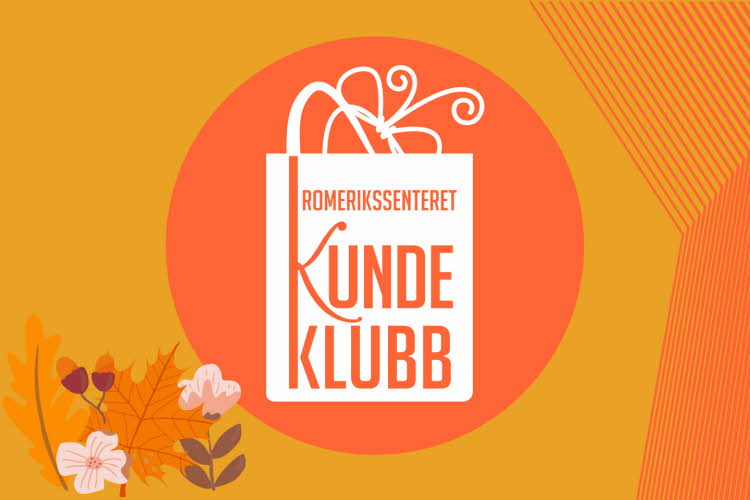 Romerikssenterets kundeklubblogo med høsttema