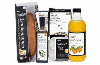 Et utvalg av produkter fra Smak*