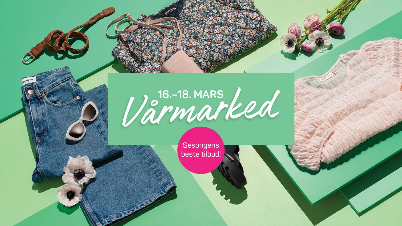 Vårmarked destinasjon shopping tilbud