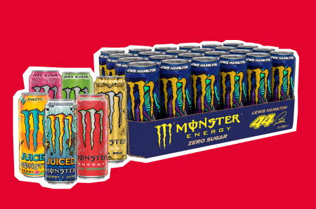 24-pakk Monster Energy i ulike smaker