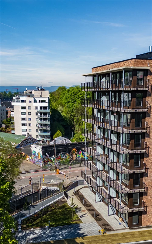 Bilde av bygg på Arnljot Gellines vei 1
