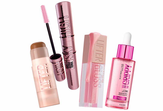 Fire Maybelline-produkter.