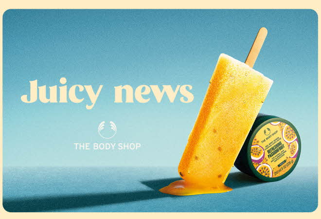 Juicy news fra the Body shop