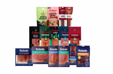 diverse pakker med spekemat