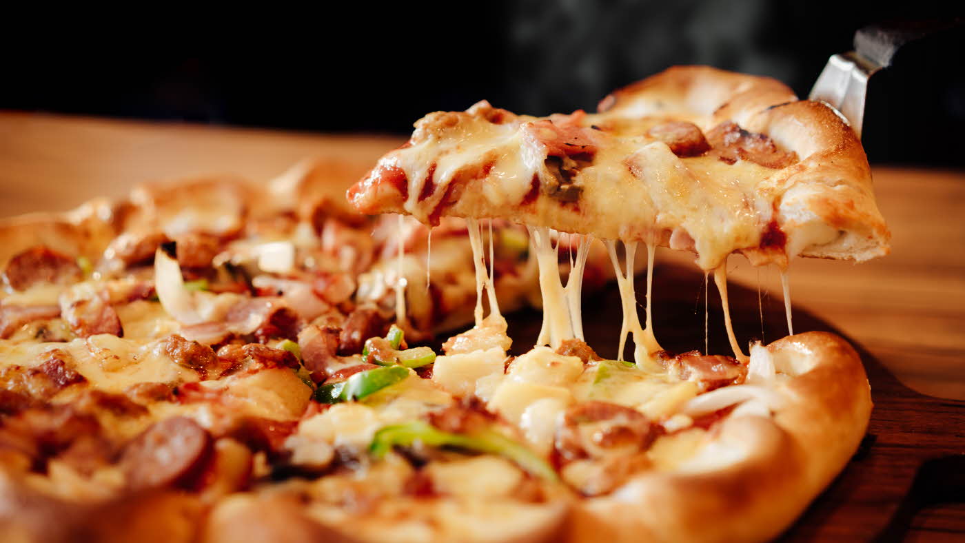Nystekt pizza