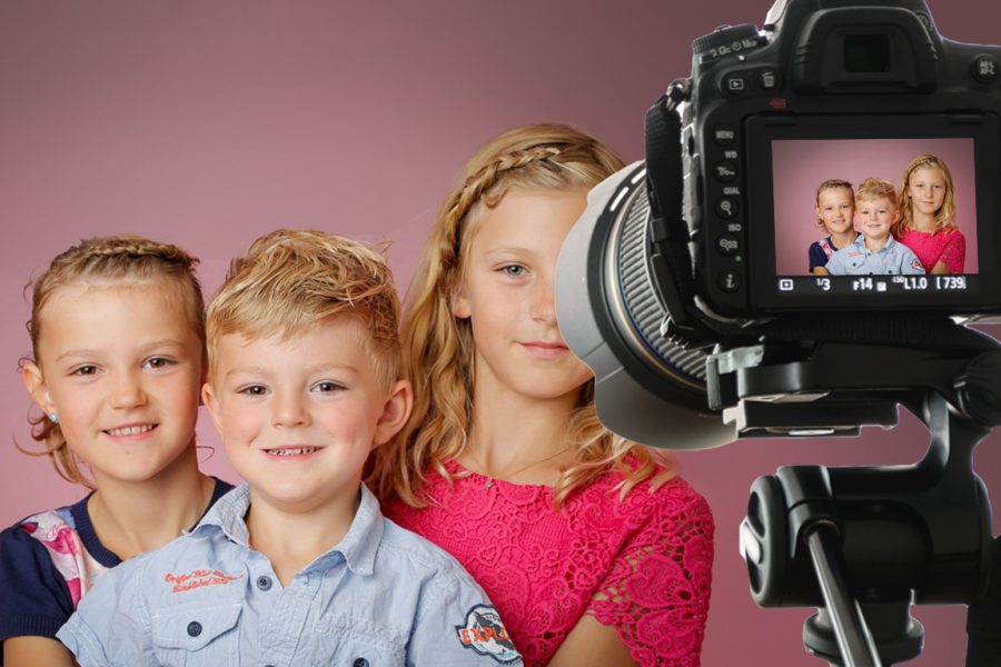 Profesjonelle bilder av barn i studiokvalitet