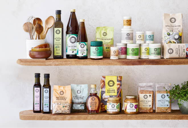 bilde av diverse produkter fra helios