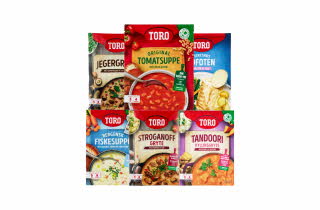 Stort utvalg Toro gryter, supper og sauser