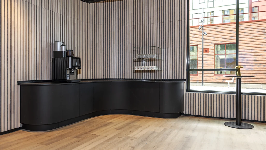 Kaffeområde i lobby. 