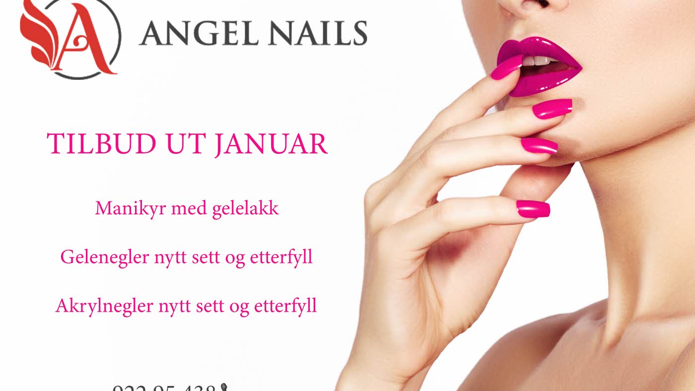 annonse med tekst bilde av negler