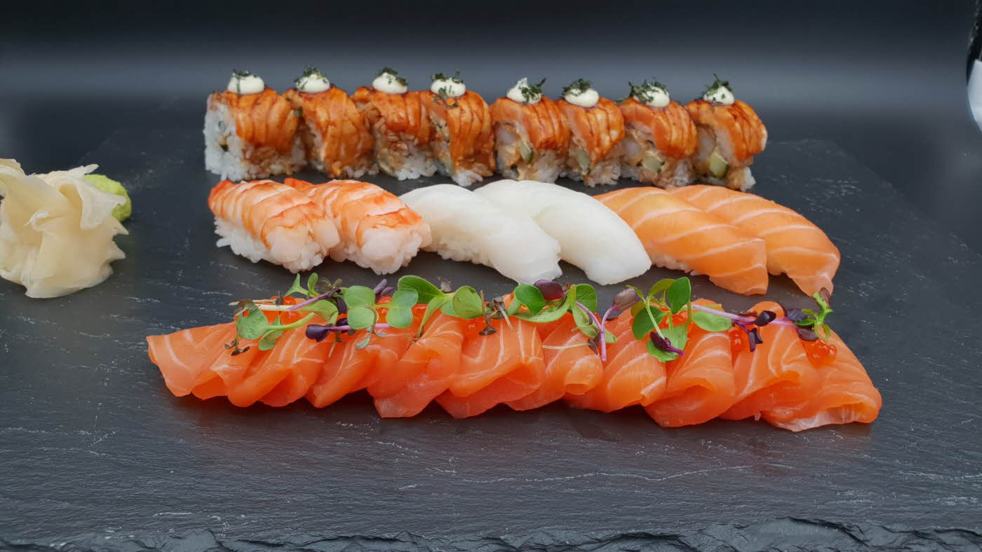 Sushi og sashimi