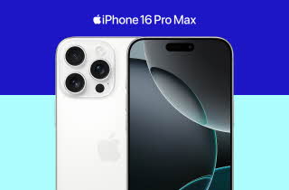 Forsiden og baksiden på en iPhone 16 Pro Max