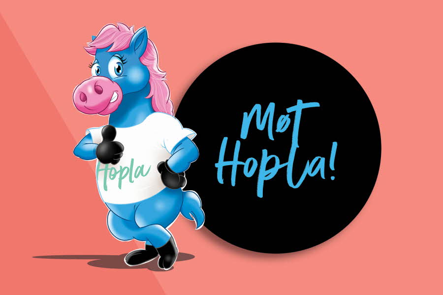 Møt Hopla på Stjernetorvet
