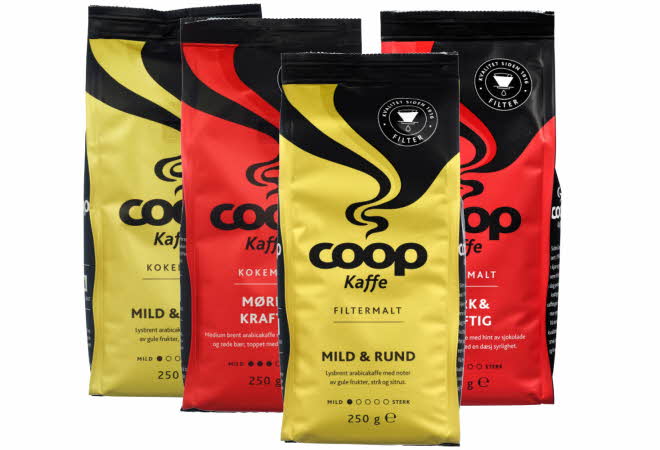 bilde av coop kaffe
