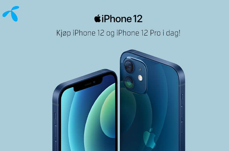 2 mobiltelefoner iPhone12 og iPhone 12 pro
