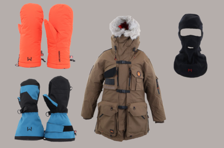 Votter, parkas og balaklava fra Lars Monsen