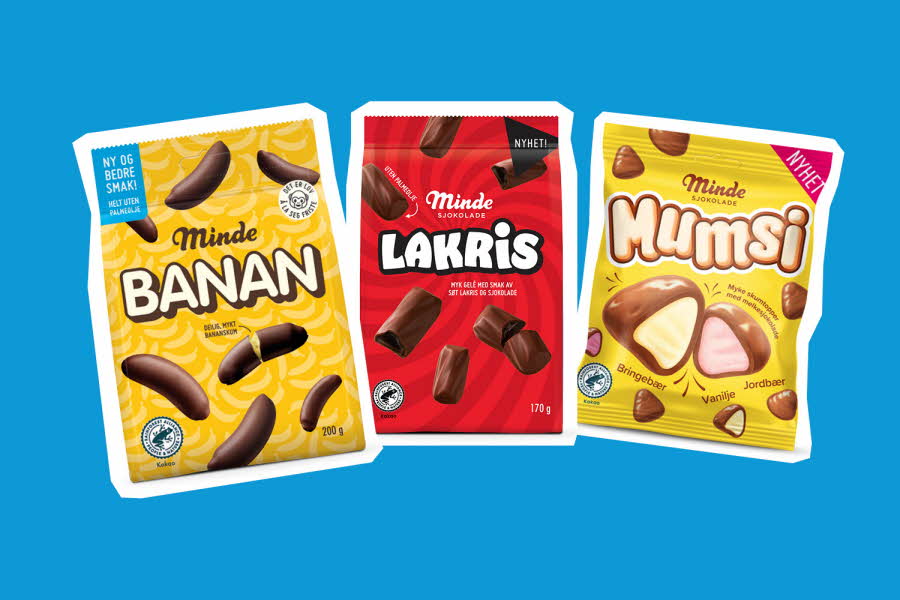 Banan, lakris og mumsi pose fra Minde