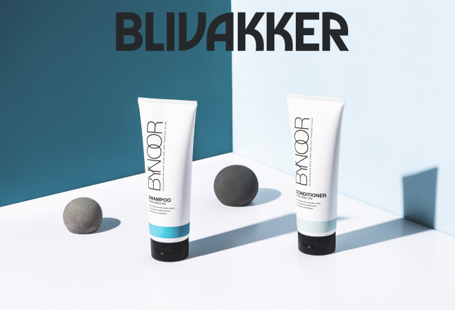 Blivakker-logo med produkter fra ByNoor