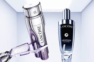 To flasker med hudpleie fra Lancome